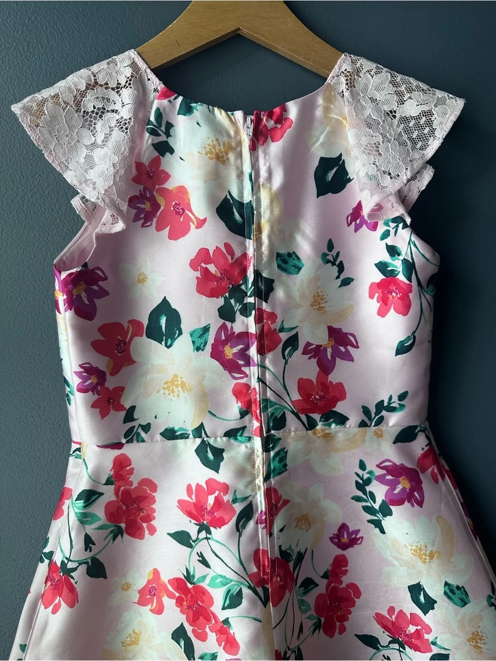 Children’s Place girls dress floral pink size 10 formal dress like new